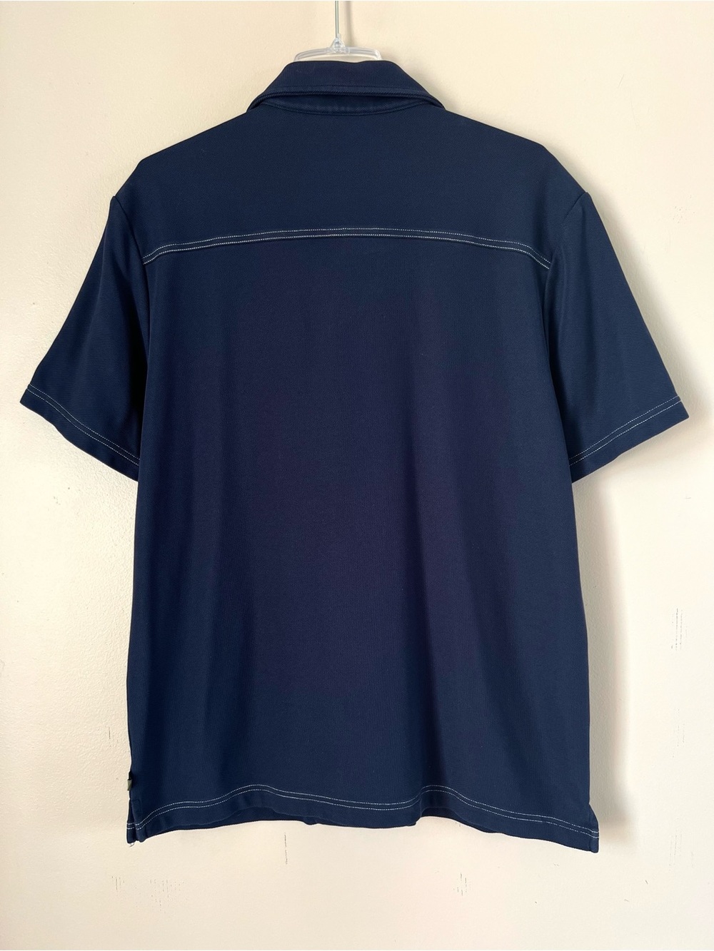 Tommy Bahama Supima Cotton Island Zone Navy Blue Short Sleeve Camp Shirt XL - Picture 6 of 13